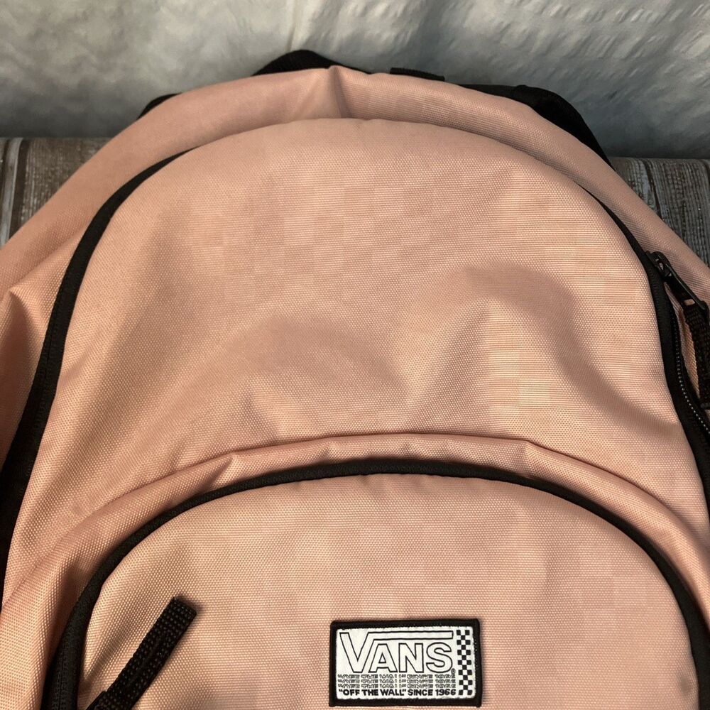 Vans Off The Wall Light Pink Backpack 17”x12” - Picture 3 of 14